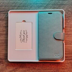 iPhone 15 Wallet Case, PU Leather Flip Folio Card Holders RFID Blocking-Sold